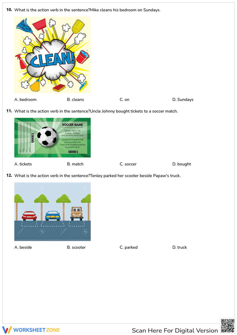 Action Verbs - Page 4