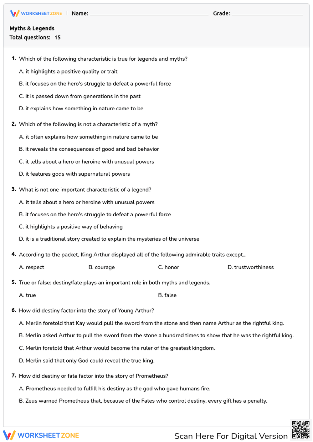 Myths & Legends - Page 1