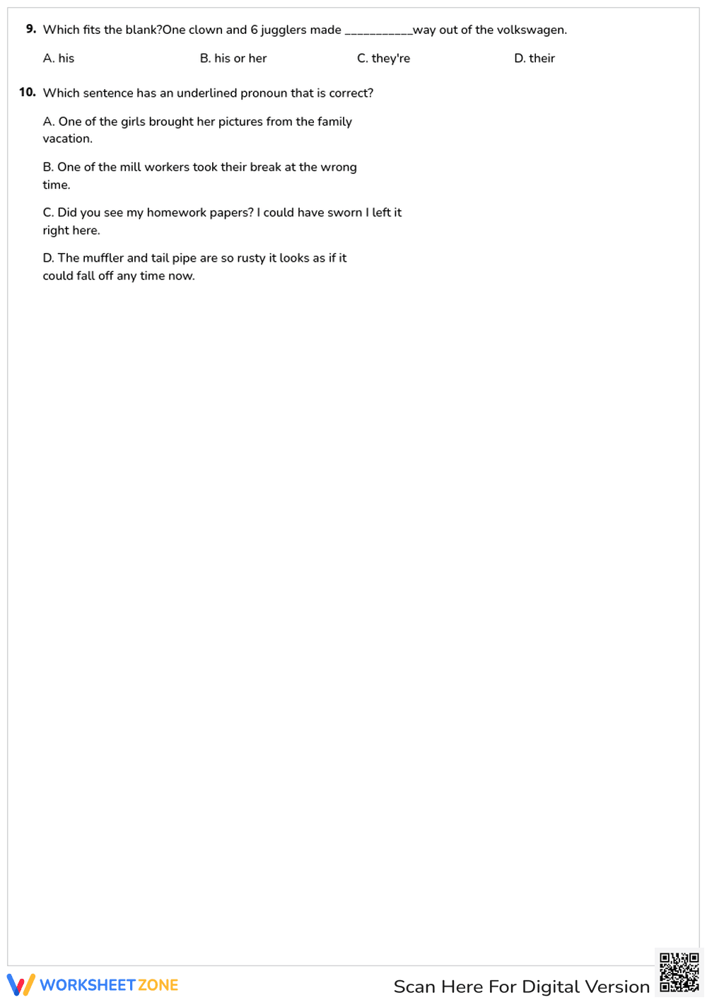 PRONOUNS number shifts - Page 2