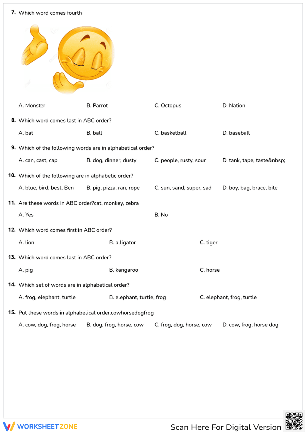 Alphabetical Order - Page 2