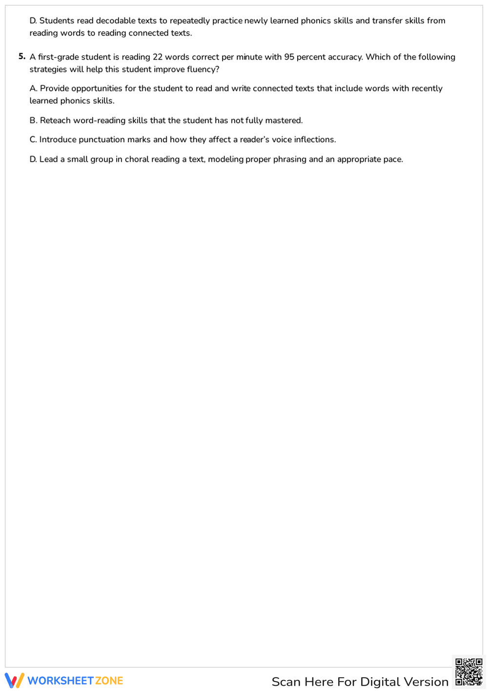 Reading Fluency - Page 2