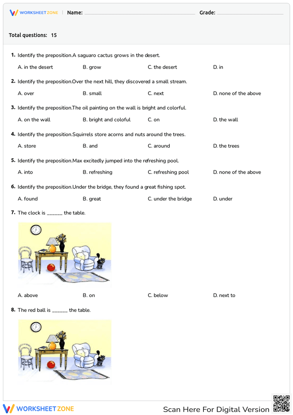 Prepositions - Page 1