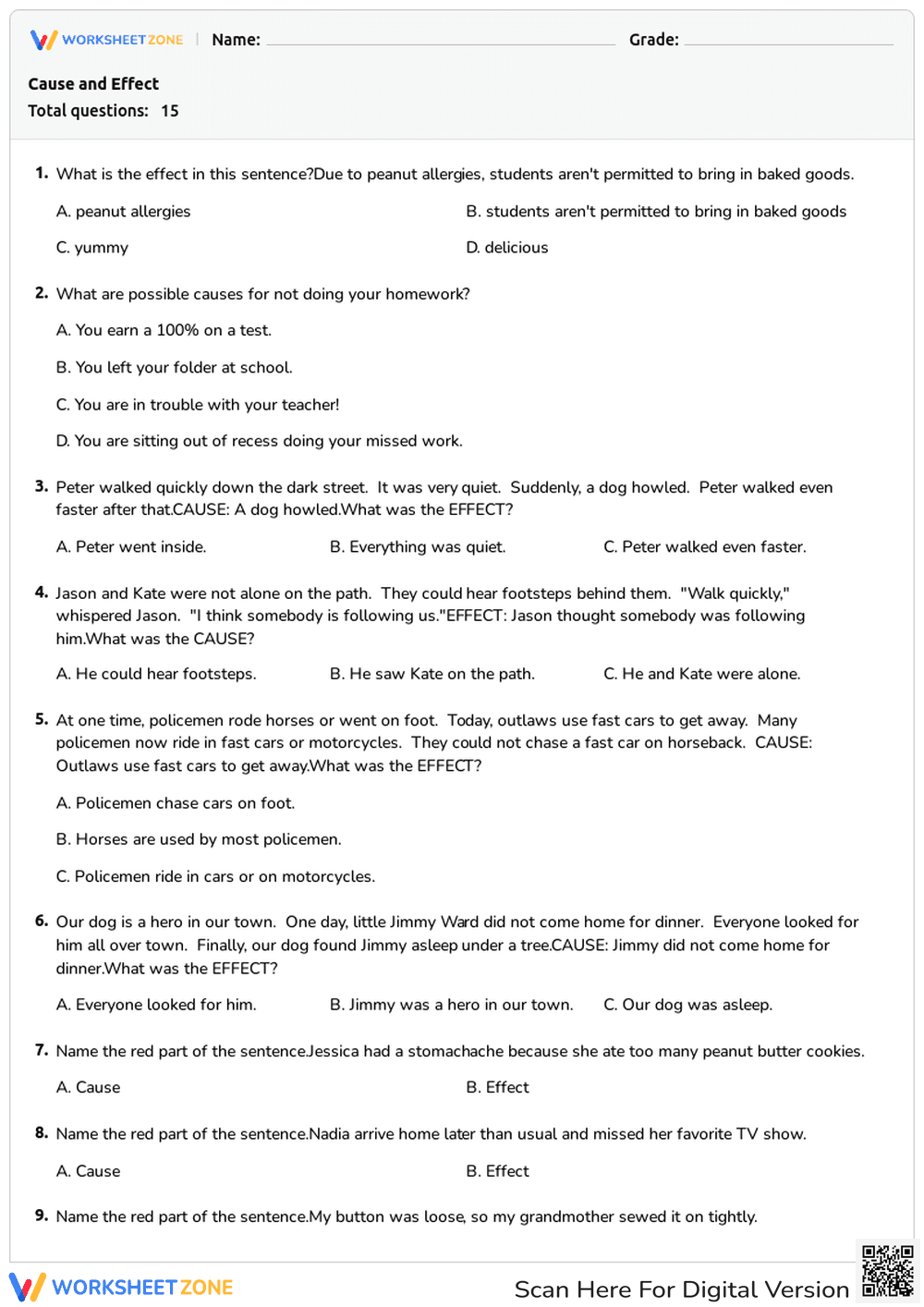 Cause and Effect - Page 1