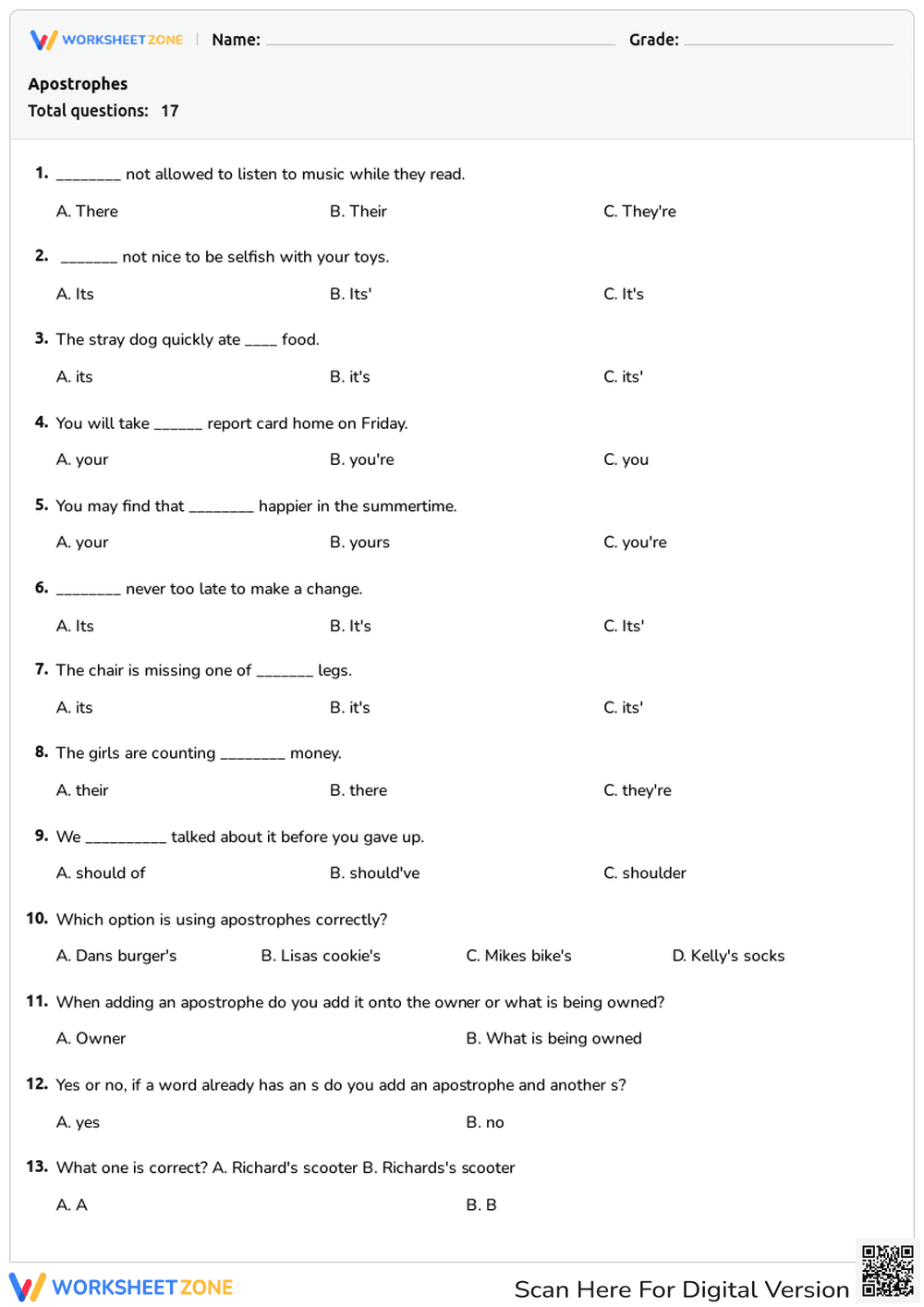 Apostrophes - Page 1