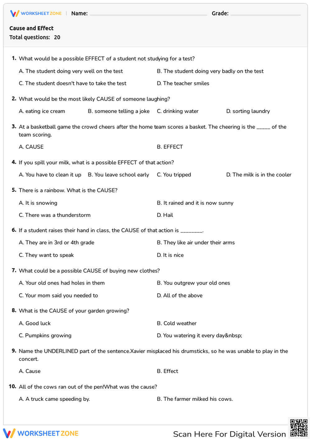 Cause and Effect - Page 1