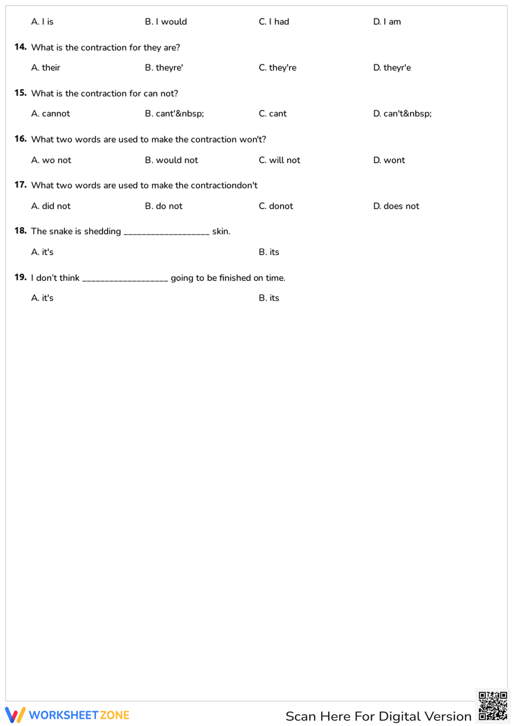 Contractions - Page 2