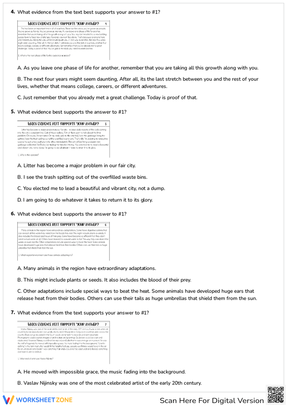 What Text Evidence Supports The Answer? - Page 2