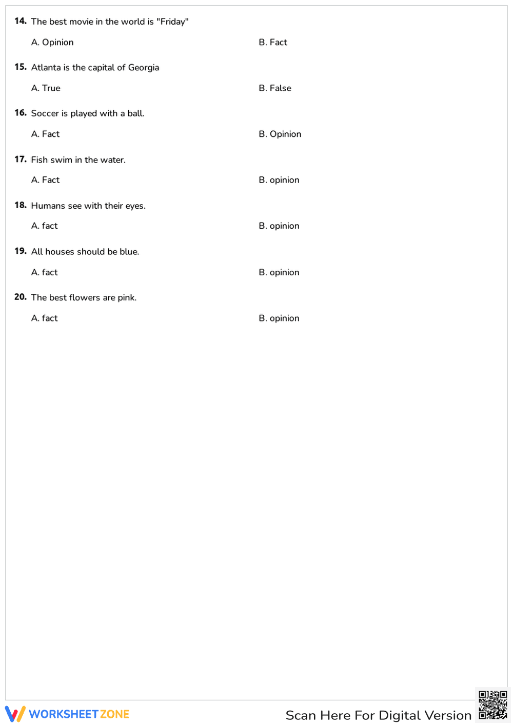 Fact vs. Opinion - Page 2