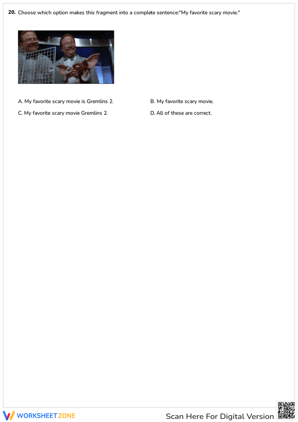 Fragments and Complete Sentences - Page 4