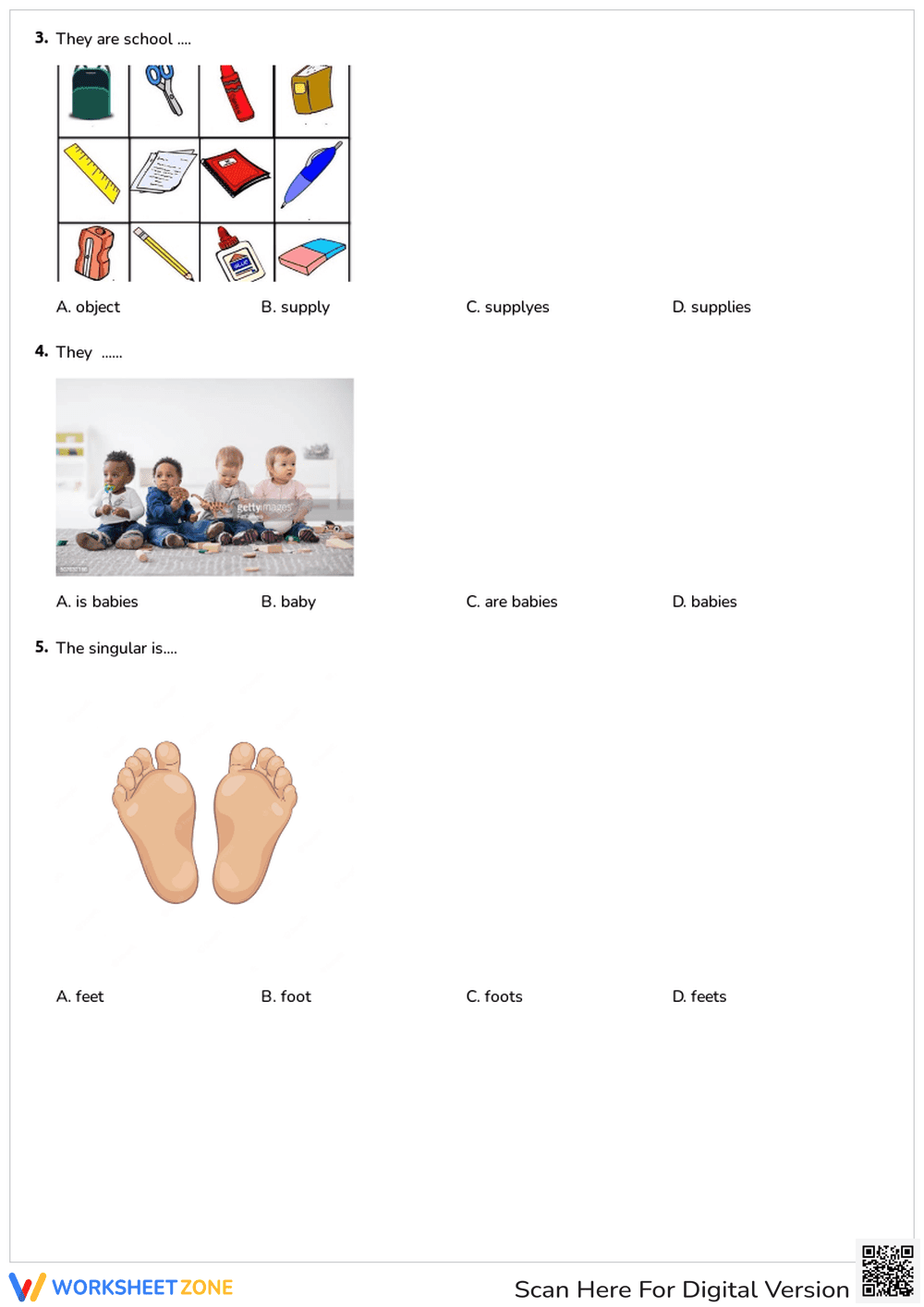 Plural and singular nouns - Page 2