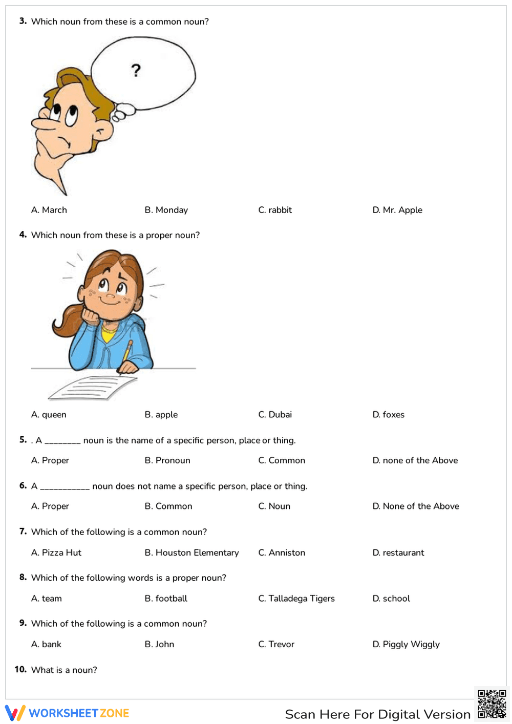 Common and Proper Nouns - Page 2