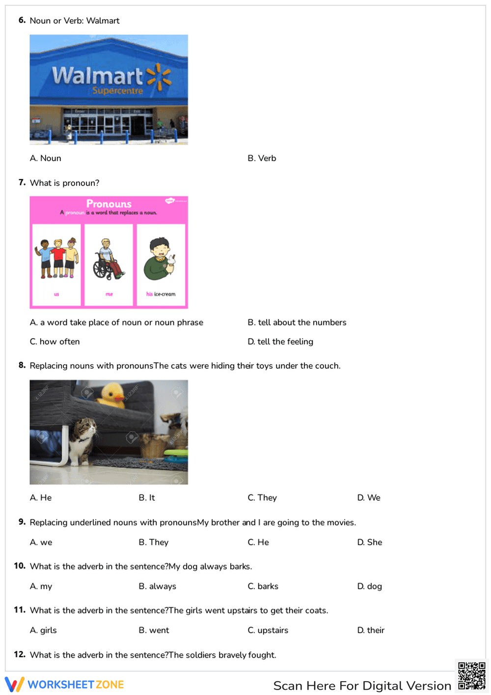 Parts of Speech Practice - Page 2