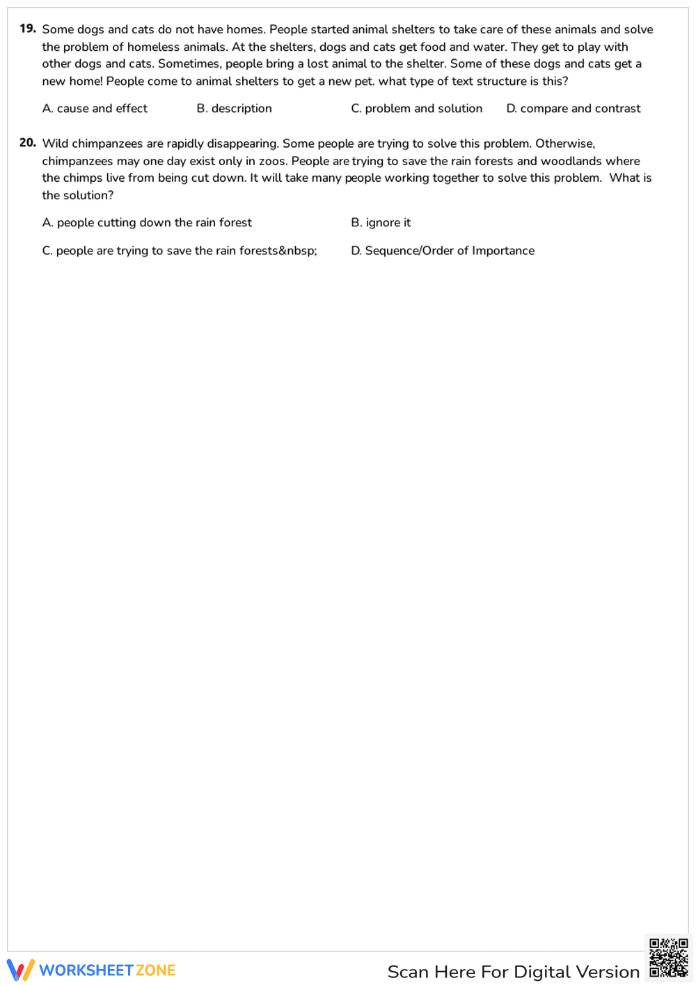 Identifying Problem and Solution: Text Structure - Page 3