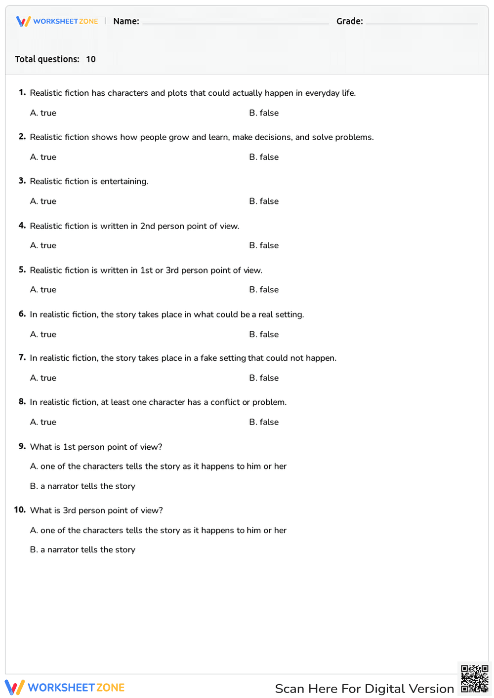 Realistic Fiction - Page 1