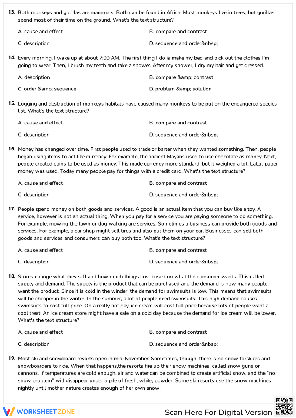 Text Structure Quiz: Identifying Organizational Patterns - Page 3