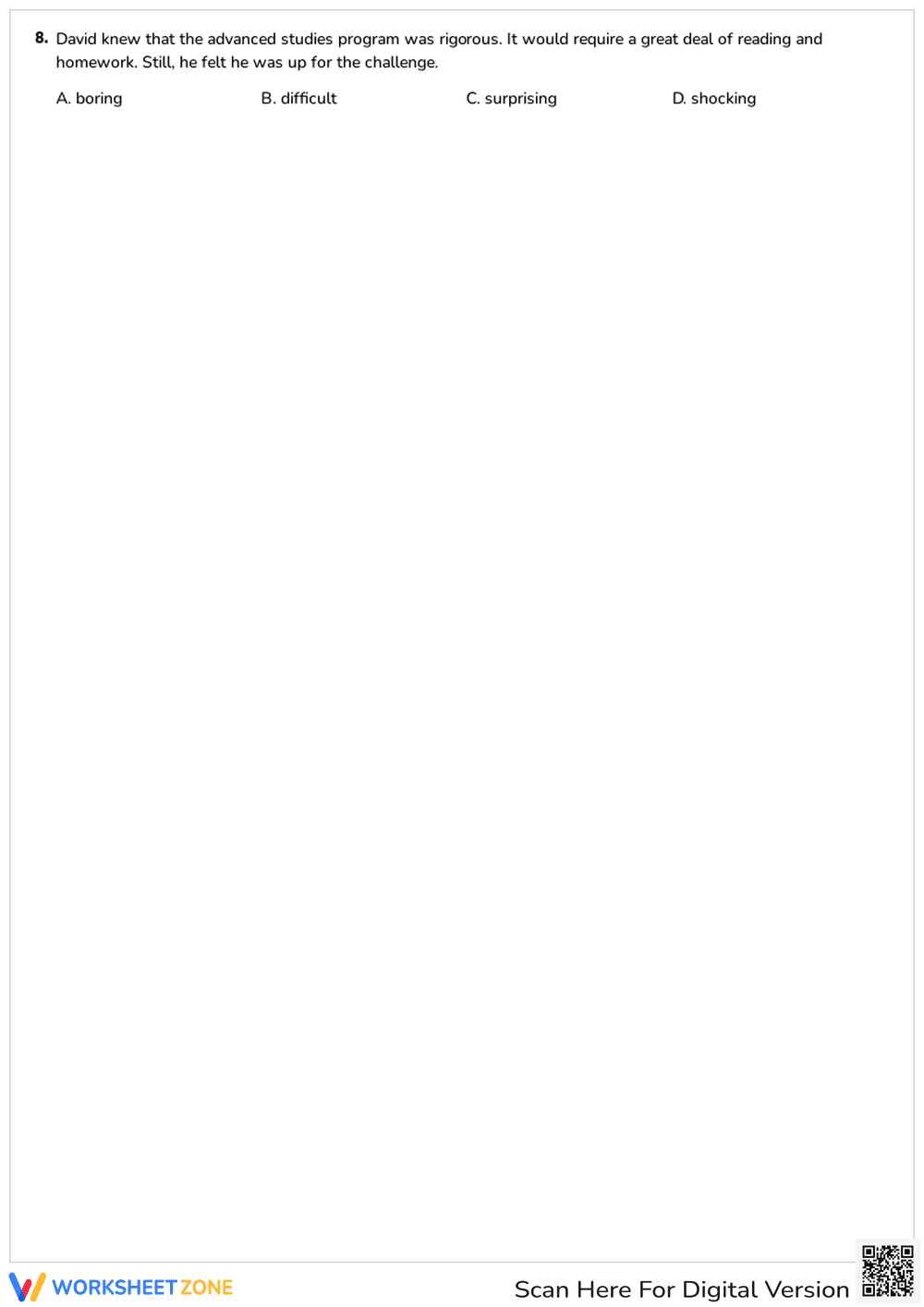 Text Evidence Quiz: Context Clues and Inference - Page 2