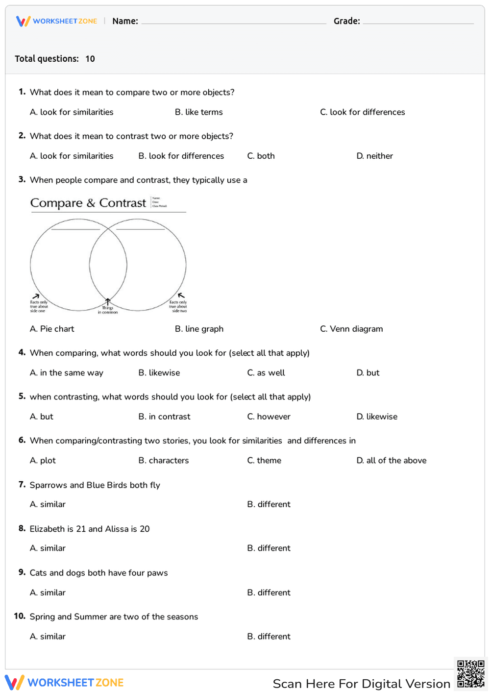 Compare/Contrast - Page 1