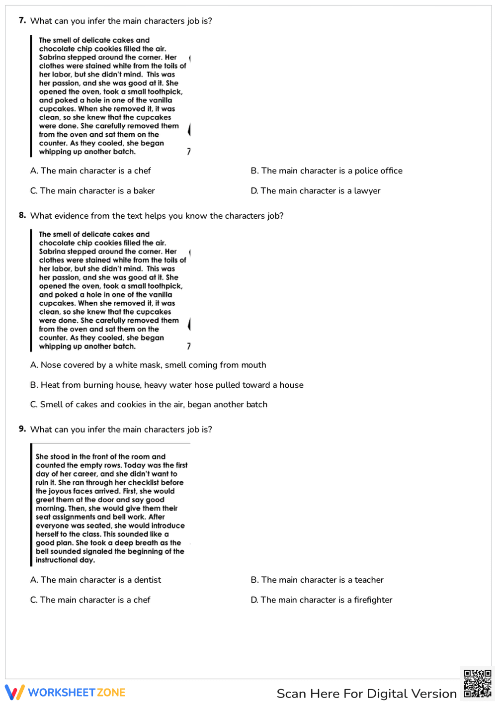 Making Inferences Quiz: Practice Reading Comprehension - Page 3