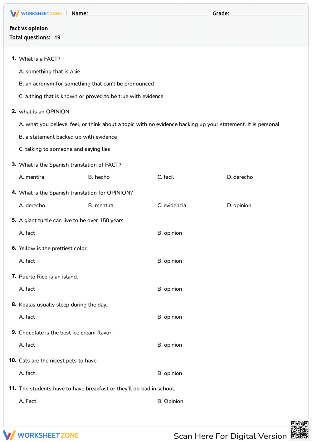 fact vs opinion - Page 1