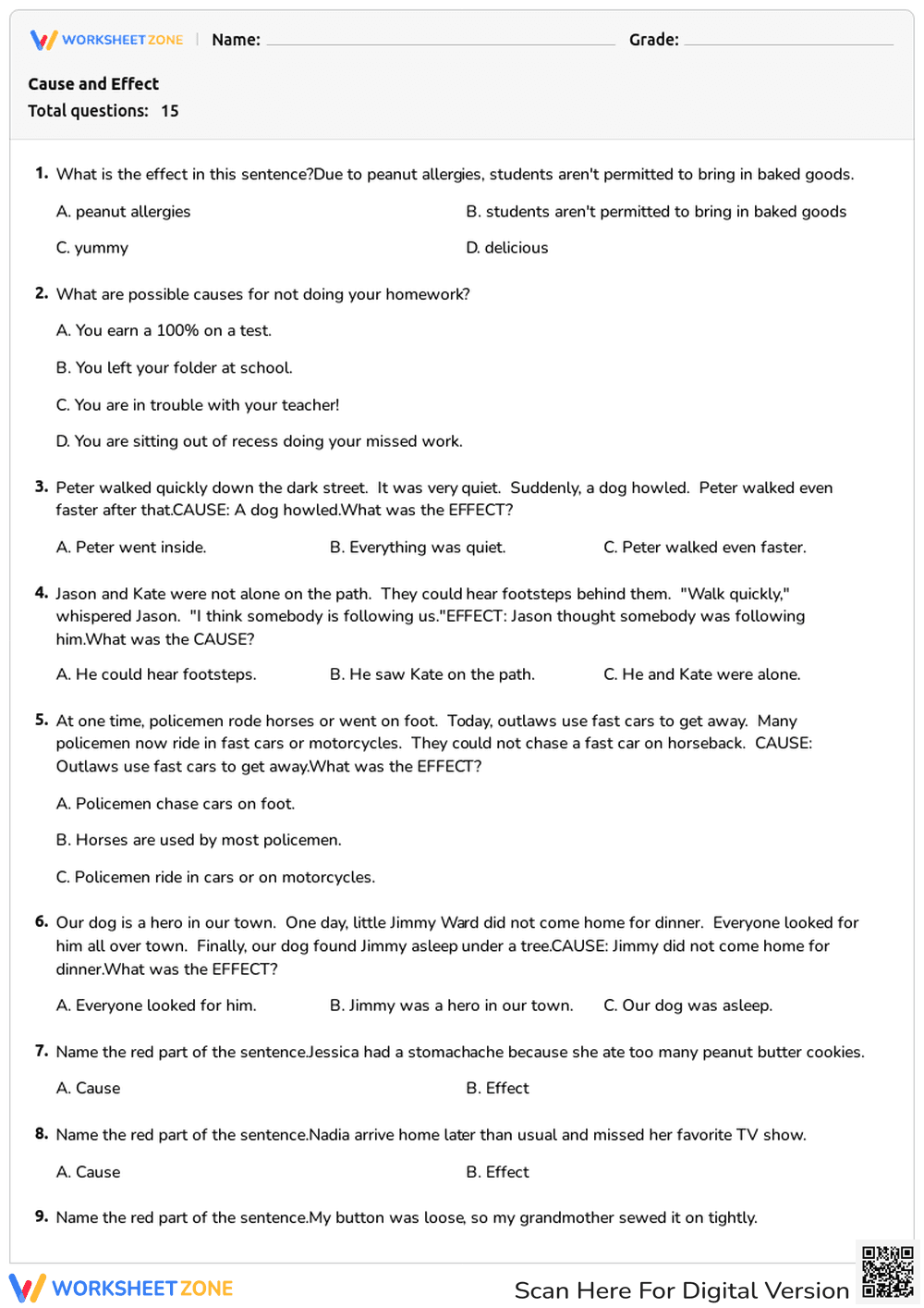 Cause and Effect - Page 1