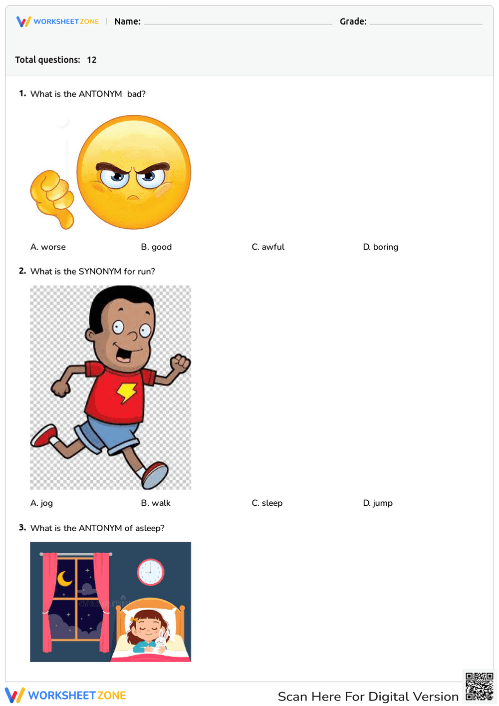Synonyms and Antonyms - Page 1