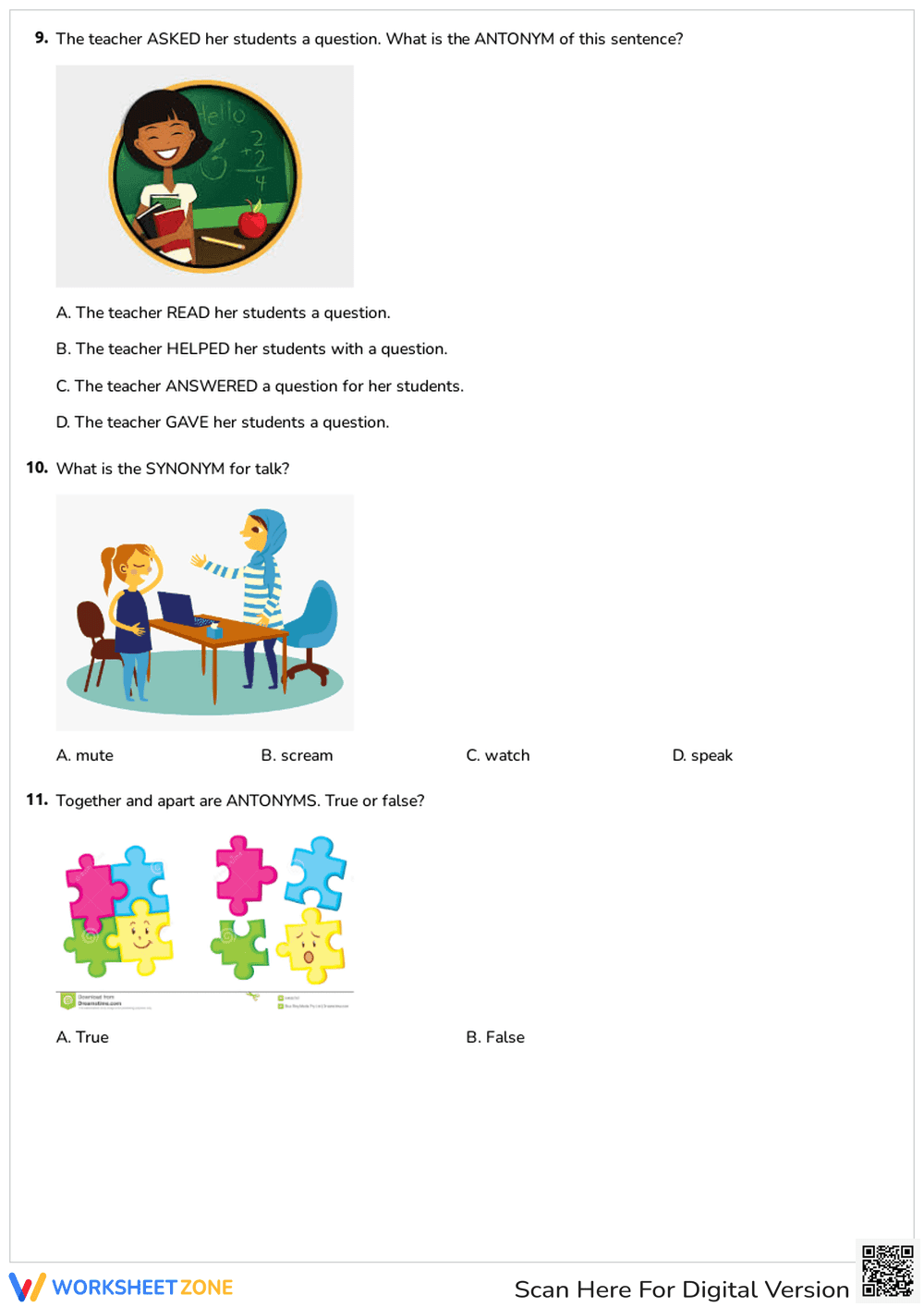 Synonyms and Antonyms - Page 4