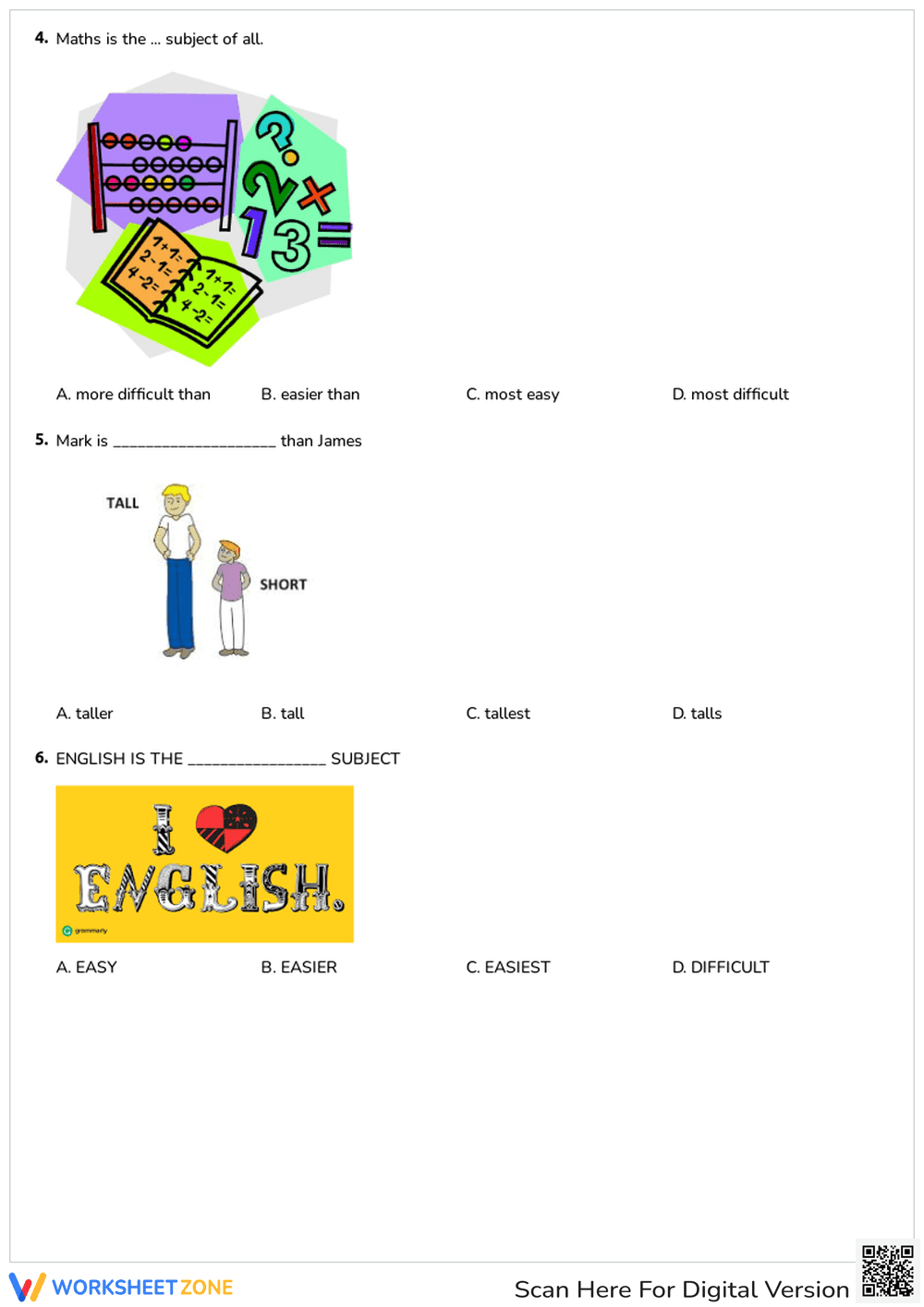 Comparatives and Superlatives - Page 2
