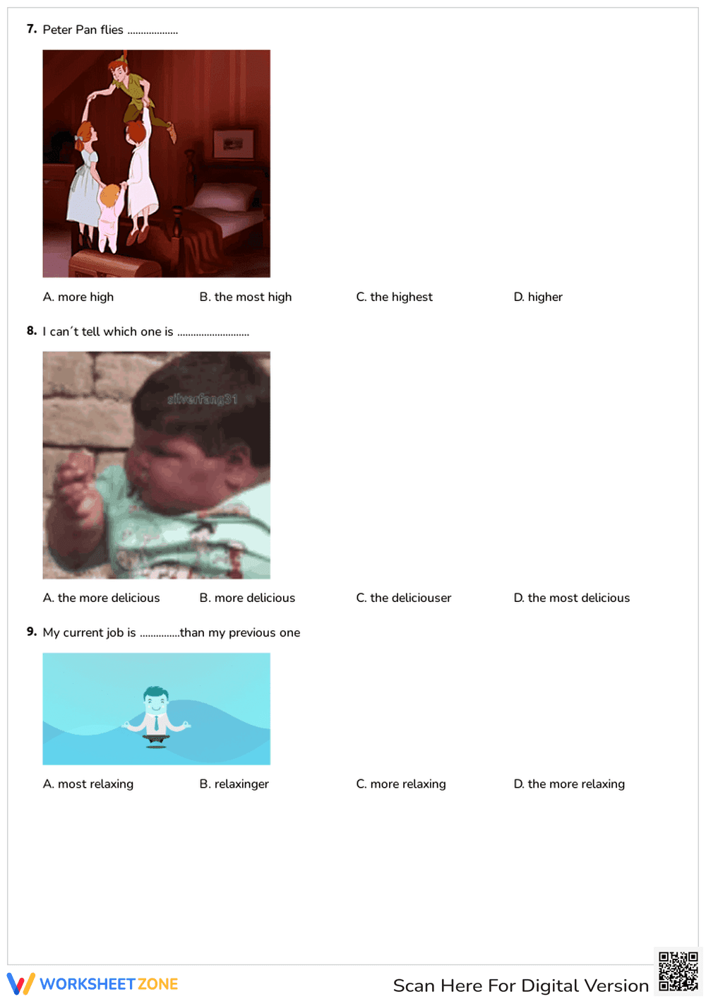 Mastering Comparatives and Superlatives Worksheet - Page 3