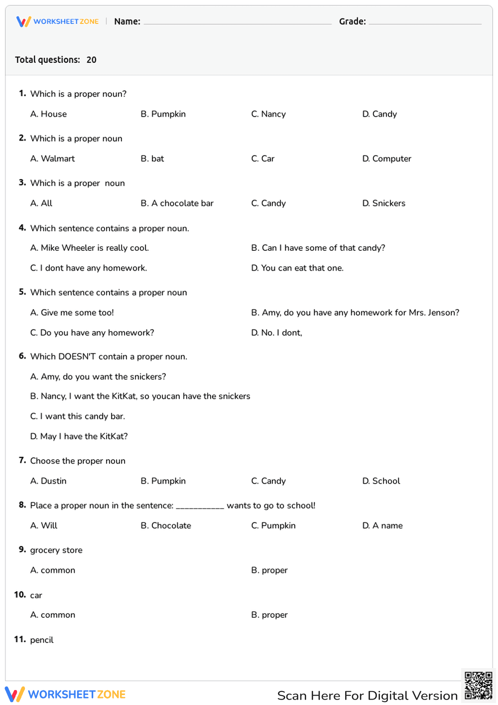 Proper Nouns - Page 1