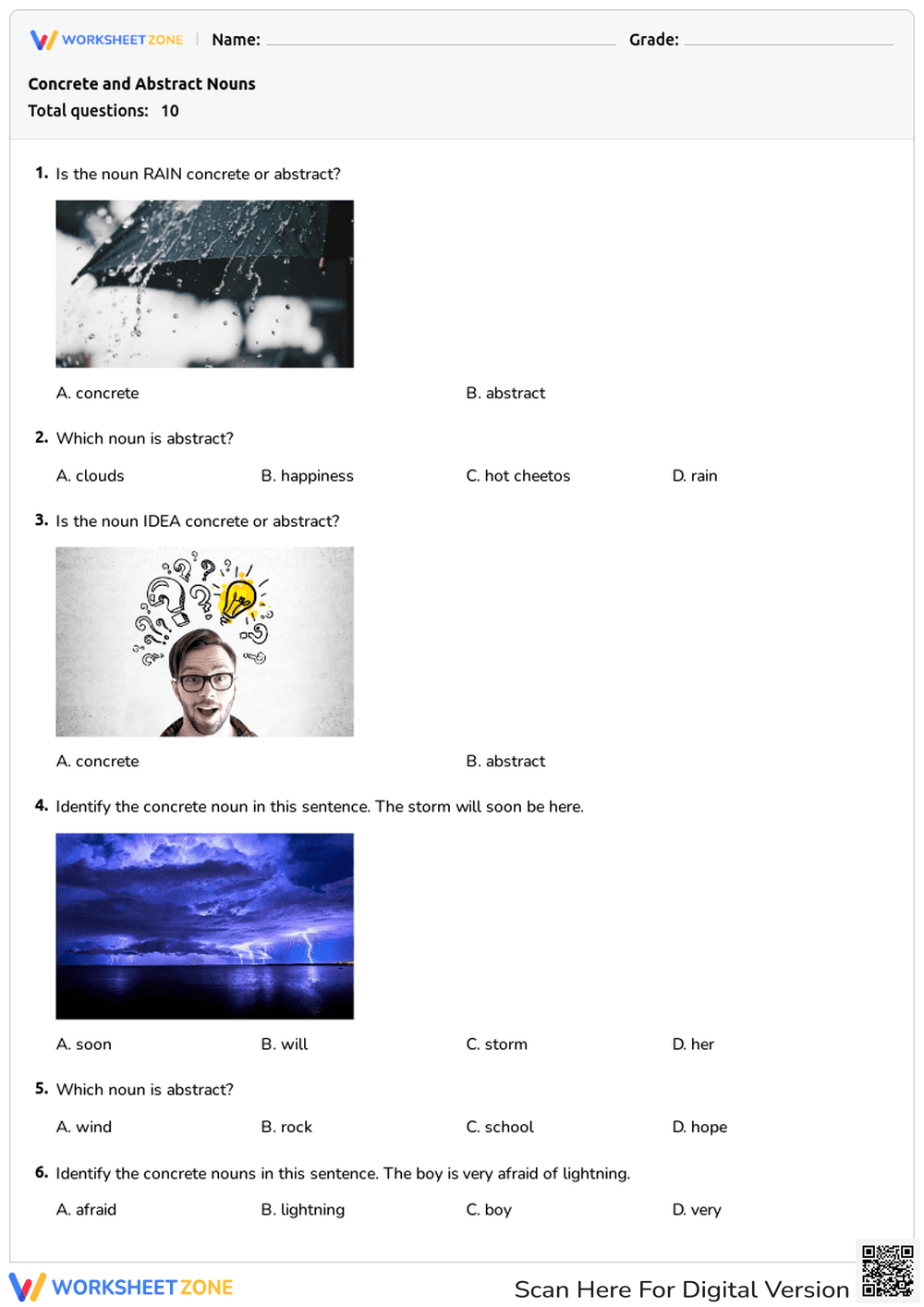 Concrete vs. Abstract Nouns Identification with Images - Page 1