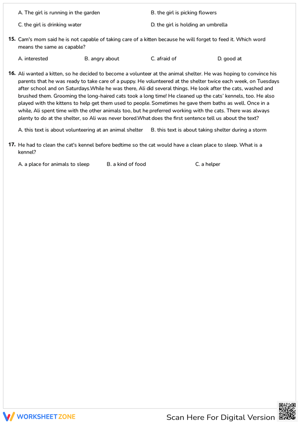 Reading Comprehension - Page 3