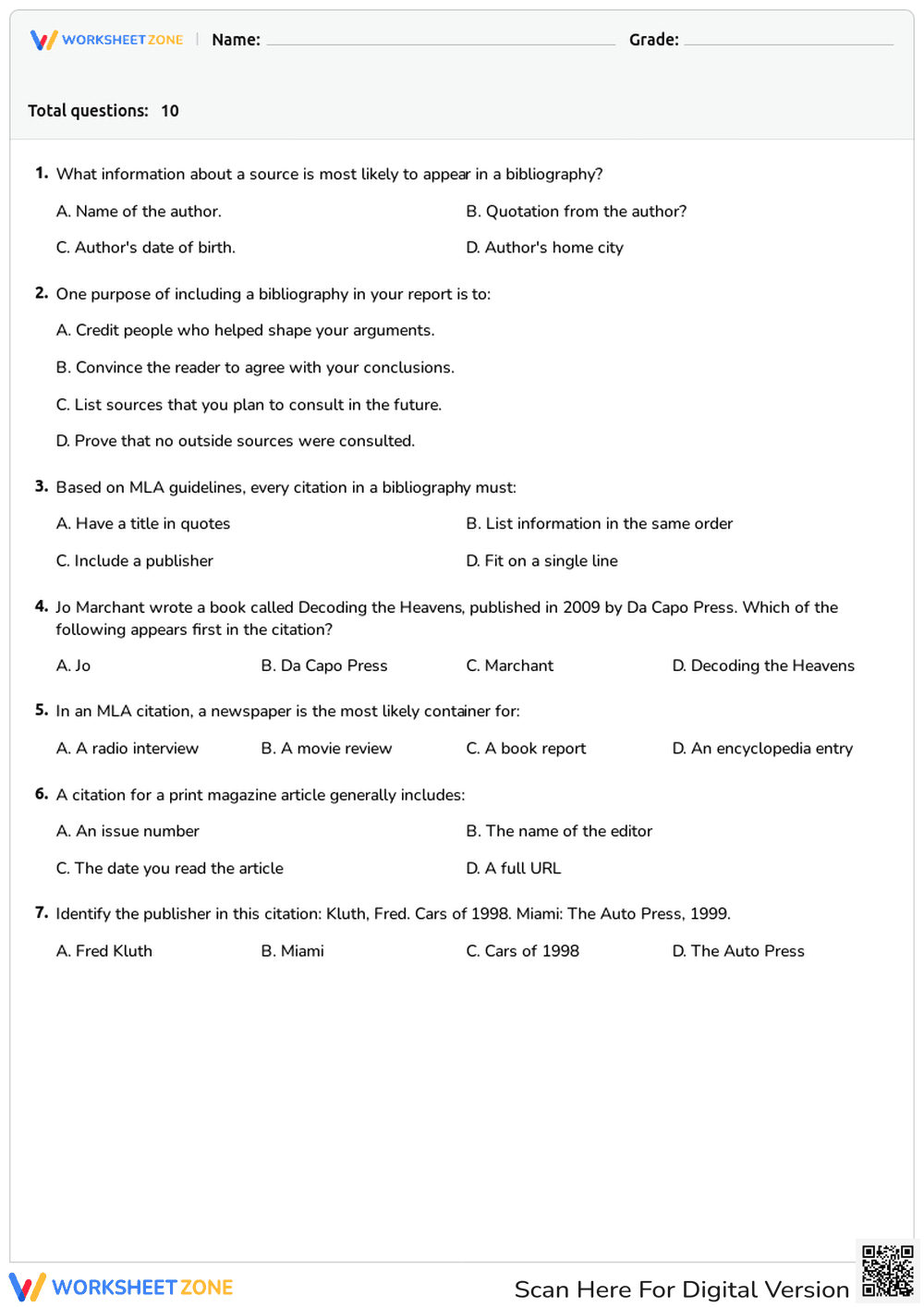 Citing Sources - Page 1