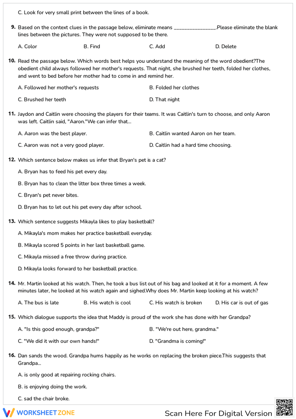 Making Inferences - Page 2