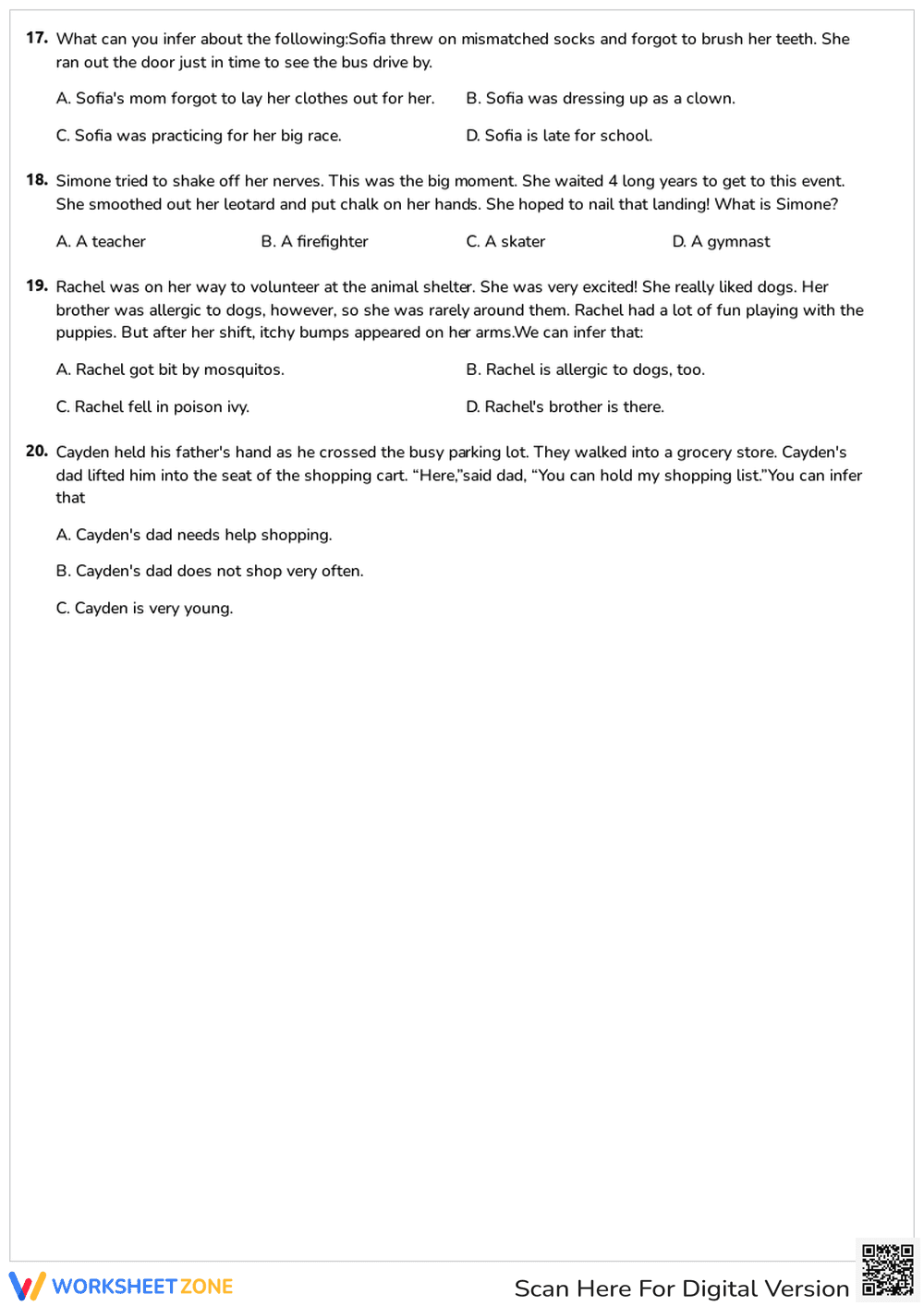 Making Inferences - Page 3