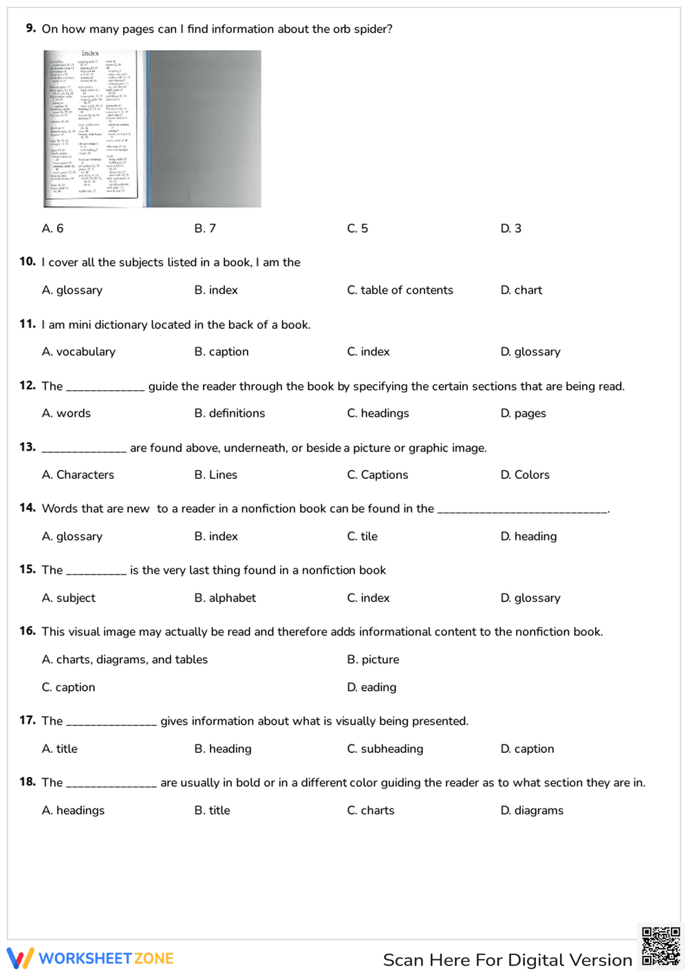 Nonfiction Text Features - Page 3