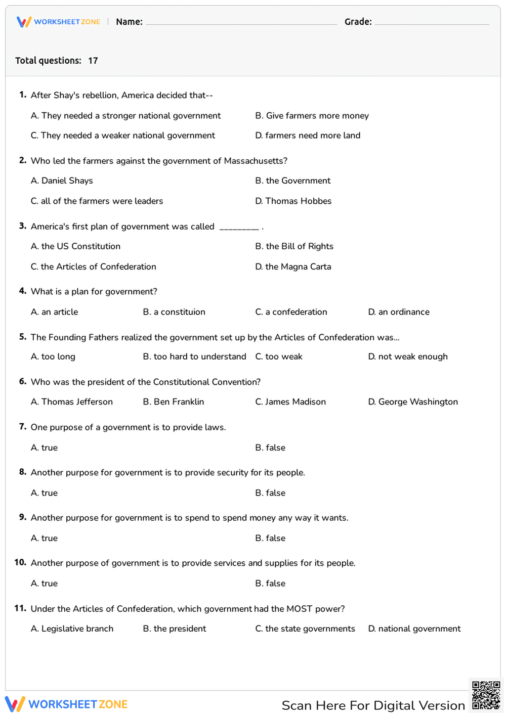 Creating the Constitution: American Government History - Page 1