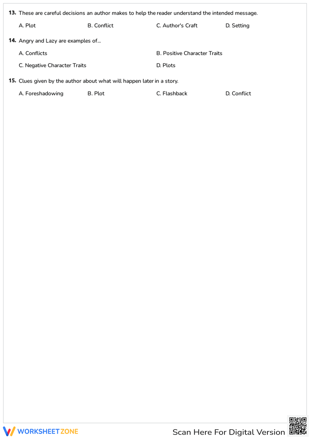 Fiction Elements: Understanding Story Structure - Page 2