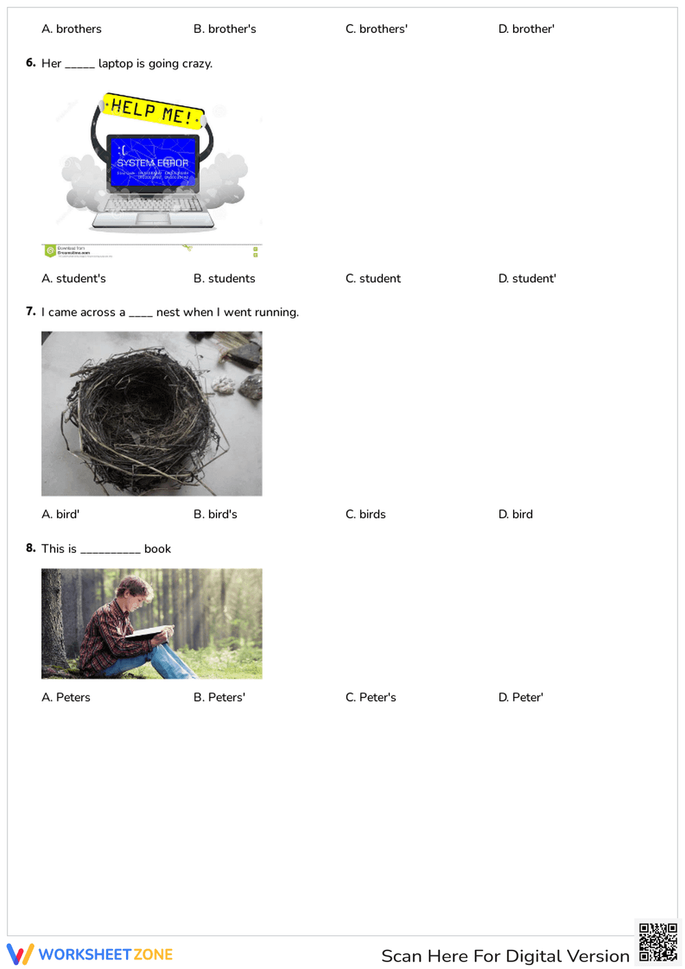 SINGULAR POSSESSIVES 'S - Page 3