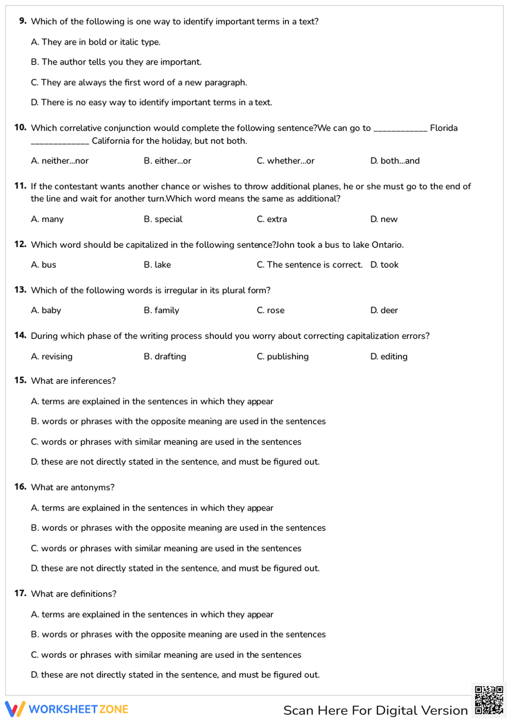 Decoding Words: Unit Review Worksheet - Page 2
