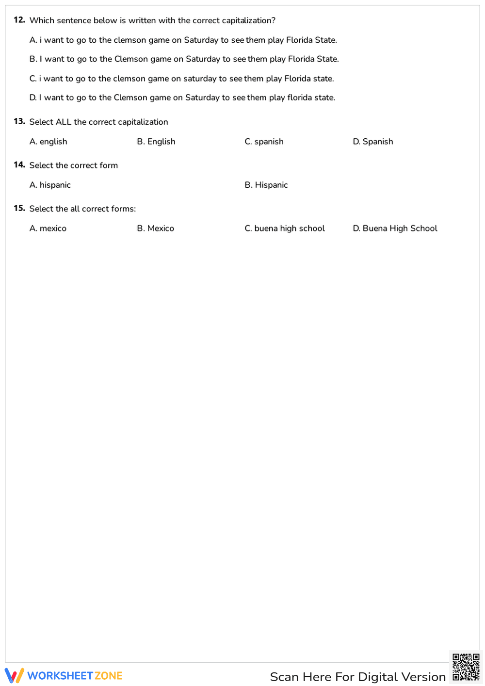 Common & Proper Nouns - Page 2