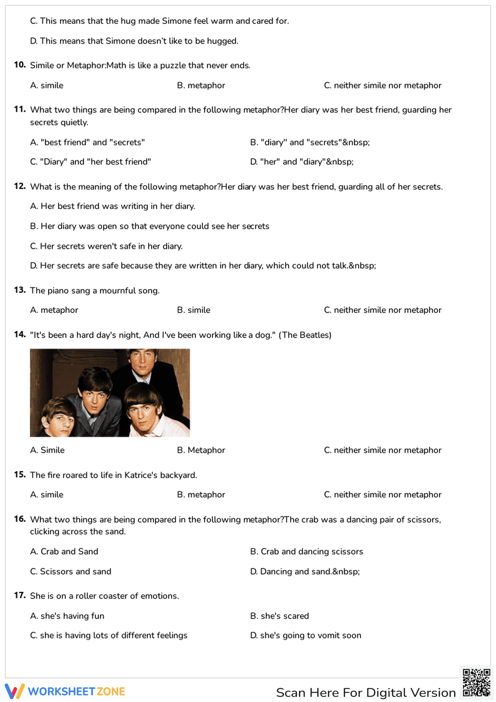 Metaphors and Similes - Page 2