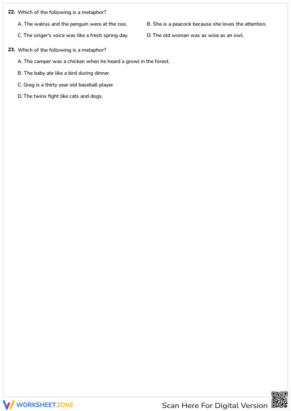 Similes and Metaphors - Page 3