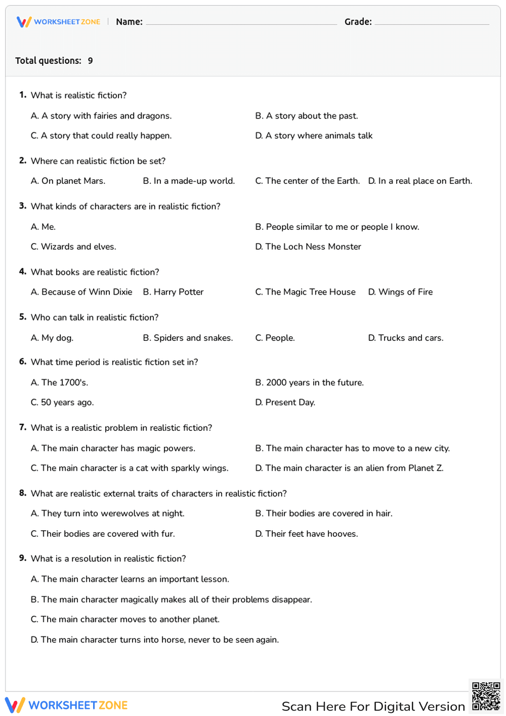 Realistic Fiction - Page 1