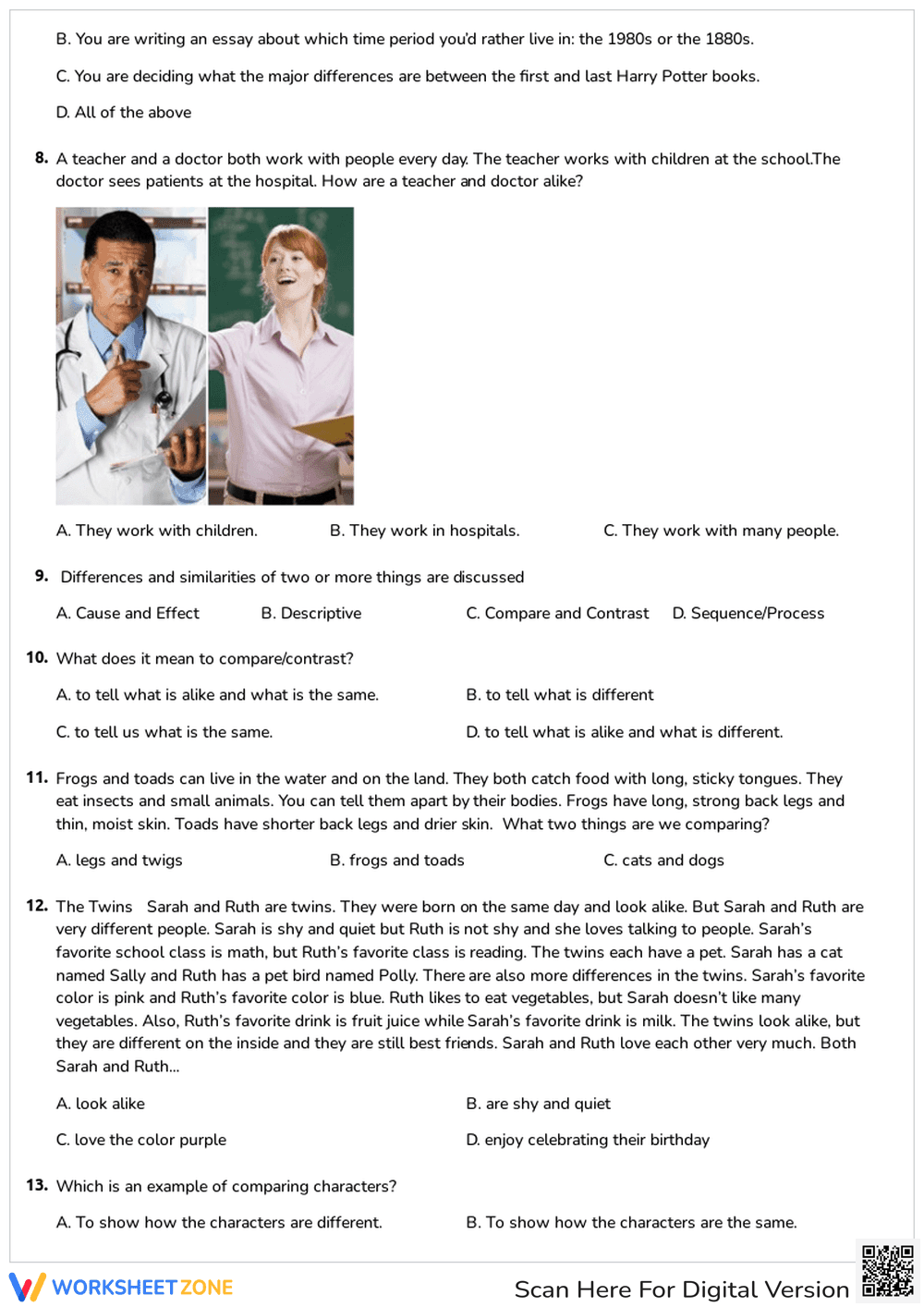 Compare and Contrast Things - Page 2