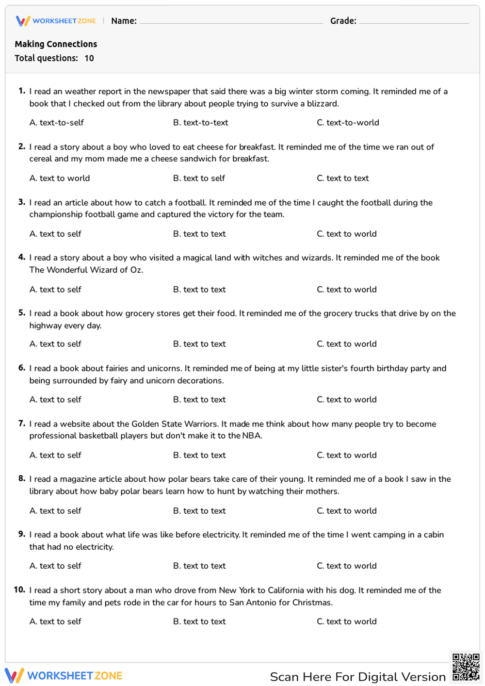 Making Connections - Page 1