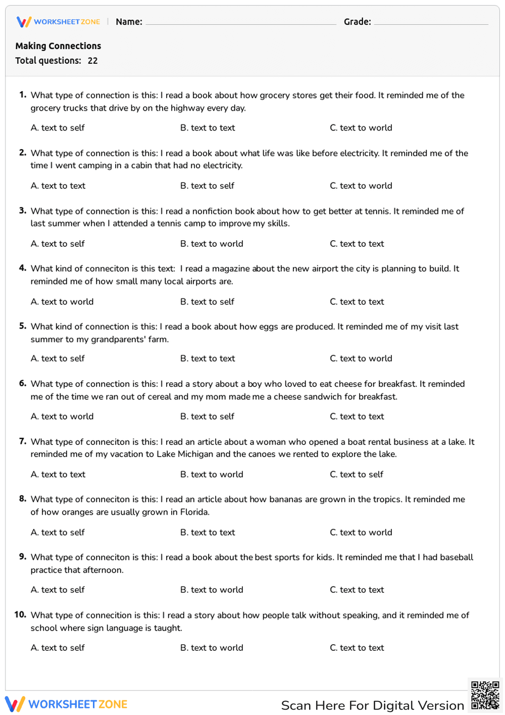 Making Connections - Page 1