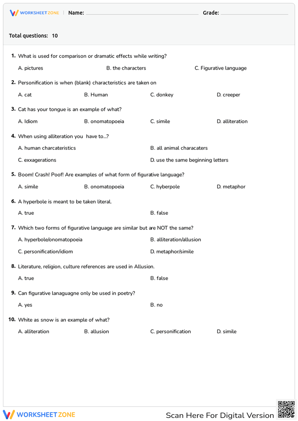 Figurative language Review - Page 1