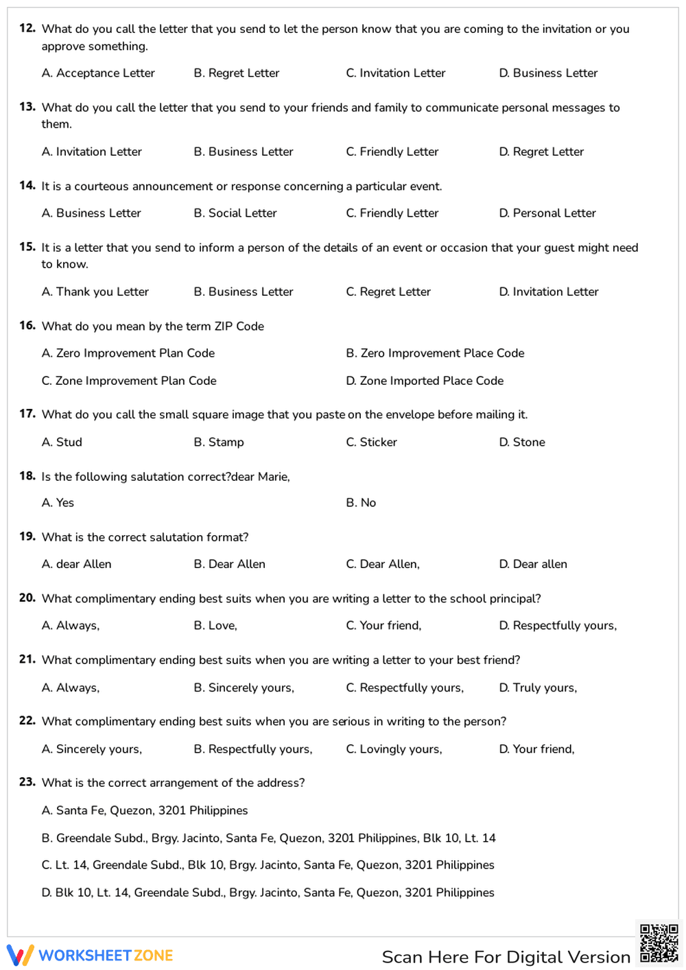 Writing Letters - Page 2