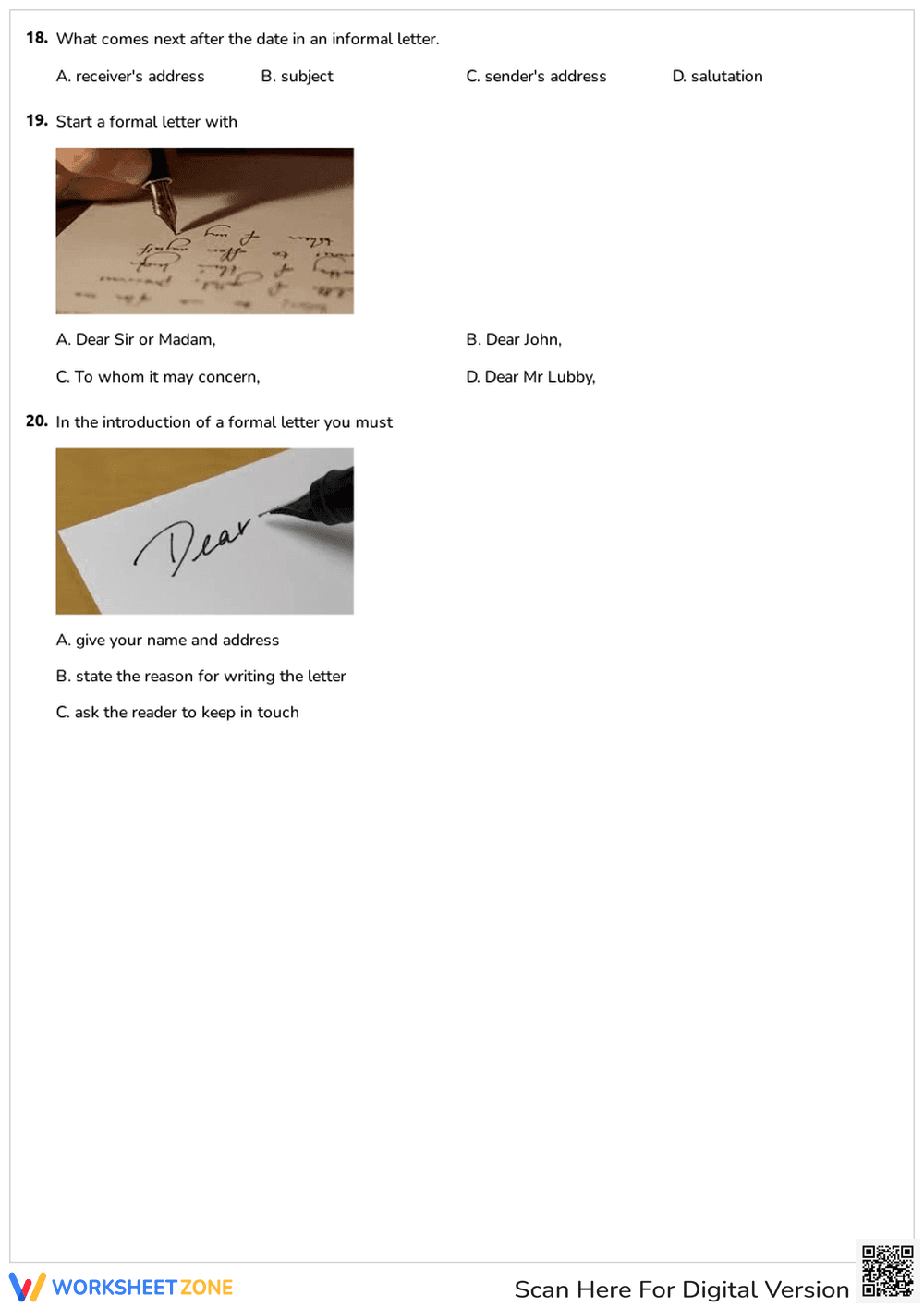 LETTER WRITING - Page 3