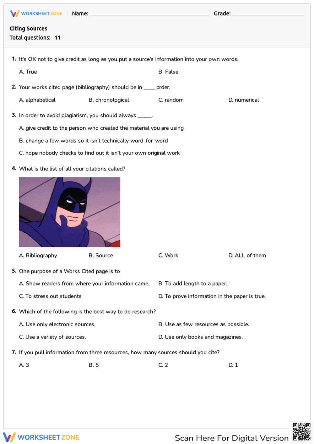 Citing Sources - Page 1
